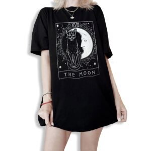 Camiseta Feminina The Moon – Tarot Streetwear Místico